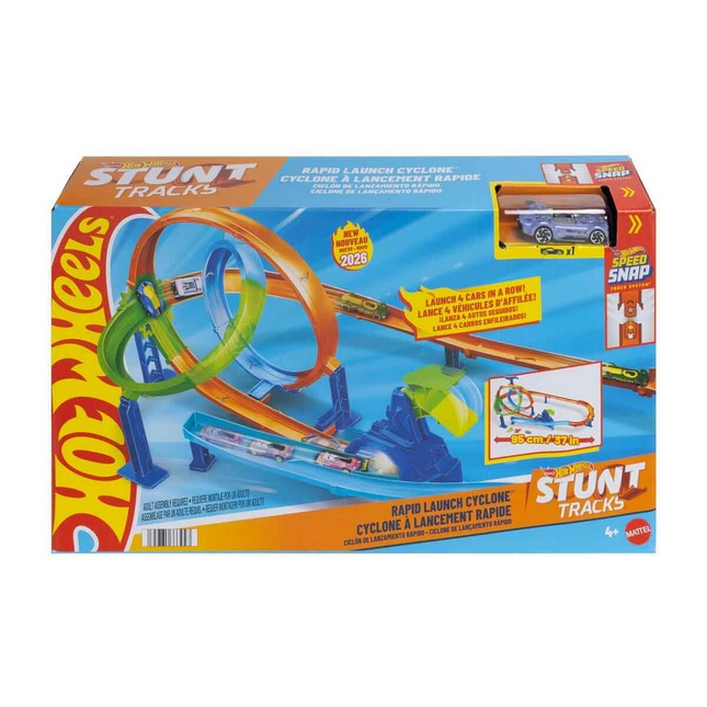 Hot Wheels Stunt Tracks Dolambaçlı Akrobatik Hız Pisti