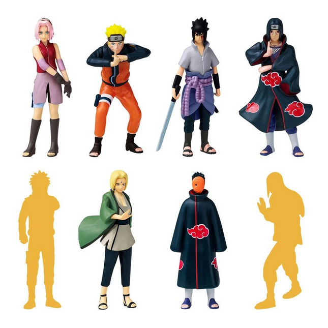Naruto 8'li Koleksiyon Figür Seti Model 1