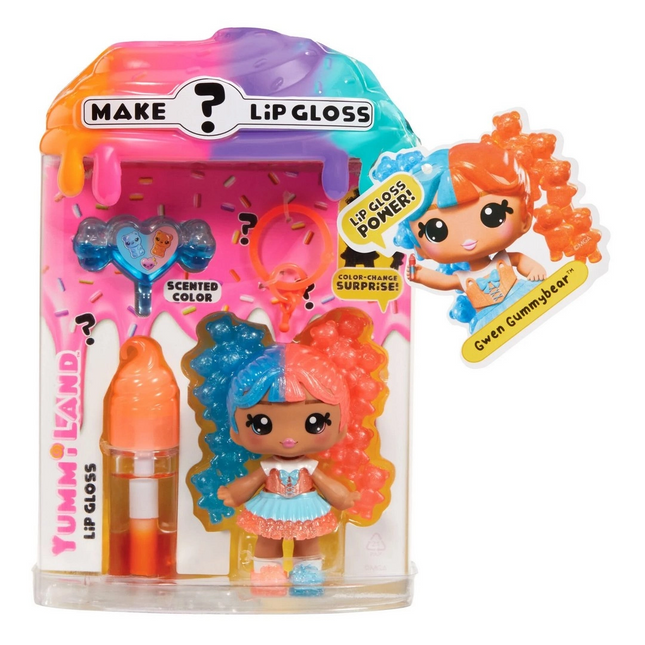 Yummiland Gwen Gummybear Bebeği ve Dudak Parlatıcısı Gizemli Renk Serisi