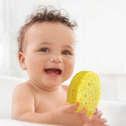 Babyjem Doğal Selülozik Bebek Yıkama Süngeri Sarı