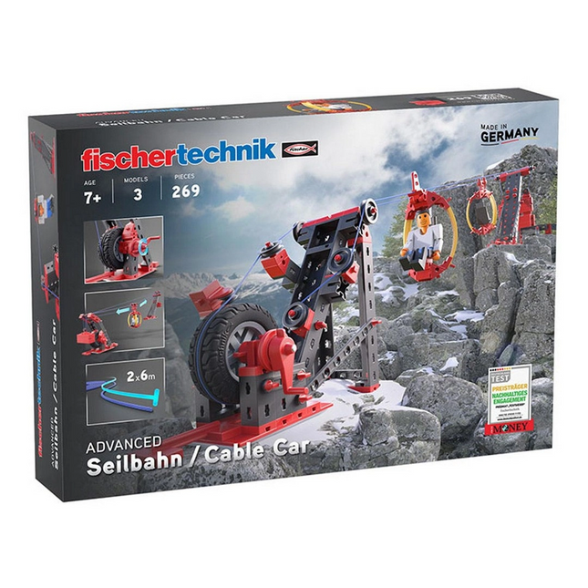 Fischertechnik Teleferik Yapım Oyuncağı 369 Parça