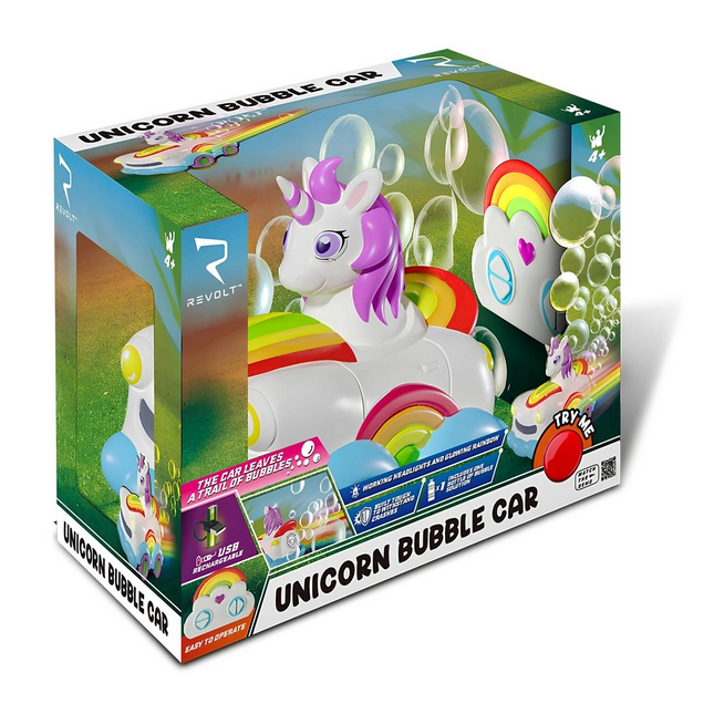 Baloncuk Çıkartan Uzaktan Kumandalı Unicorn Araba 3.7V.USB