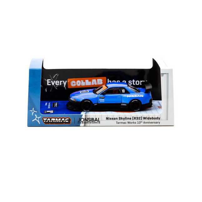 Tarmac Works 1/64 Nissan Skyline (R32) Widebody Tarmac Works 10th Anniversary - Designed by Jon Sibal