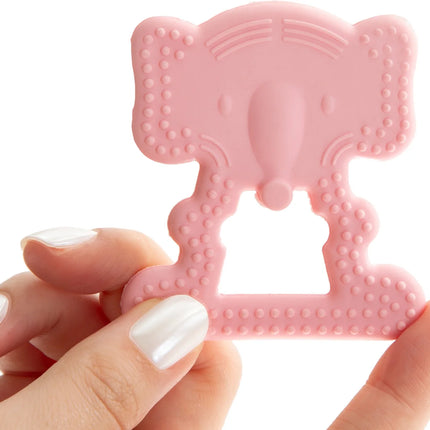 Babyjem Yumuşak Diş Kaşıyıcı Fil Pembe