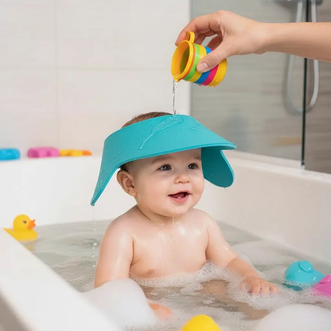 Babyjem Cırtlı Ayarlanabilir Banyo Siperi Turkuaz