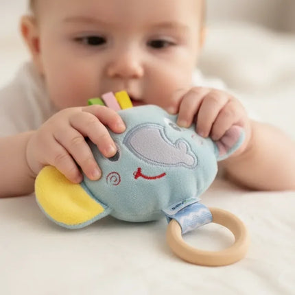 Babyjem Ahşap Halkalı Sevimli Fil Dişlik Yeşil