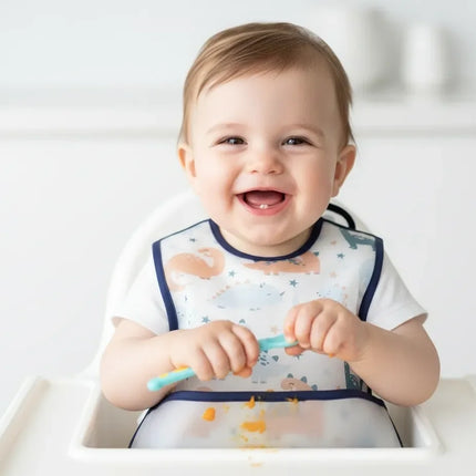 Babyjem Leke Tutmaz Giymeli Dinozor Mama Önlüğü