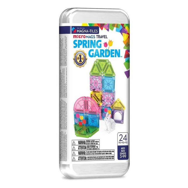 Magna Tiles Bahçe Seti Manyetik Bloklar Seyahat Boy 24 Parça