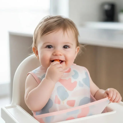 Babyjem Leke Tutmaz Giymeli Mama Önlüğü Pembe Puzzle