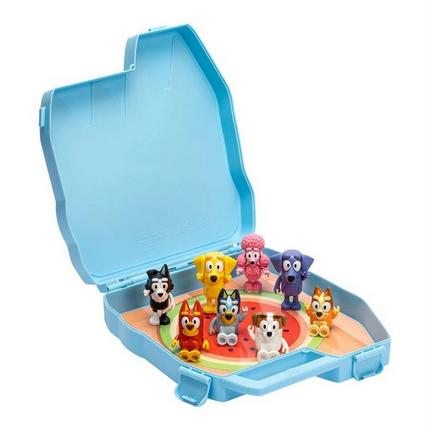 Moose Toys Bluey Delüks Taşıma Çantası ve 8'li Figür Seti