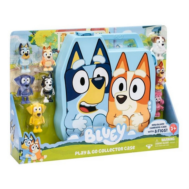 Moose Toys Bluey Delüks Taşıma Çantası ve 8'li Figür Seti