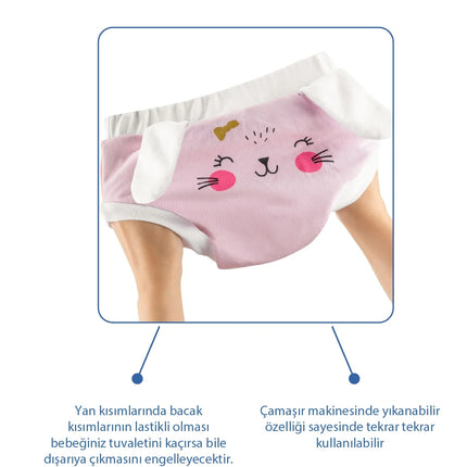 Babyjem Soft Alıştırma Külodu Pembe 2 Yaş