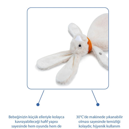 Babyjem Emzik Askılı Tavşan Uyku Arkadaşı Taş
