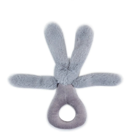 Babyjem Tutmalı Çıngıraklı Mini Peluş Tavşan Gri 842