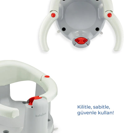 Babyjem Önden Açılır Banyo & Mama Oturağı Kum Beji