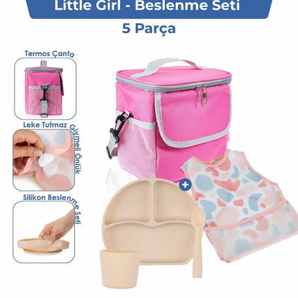 Babyjem Bebek Hediye Beslenme Seti Little Girl 5 Parça