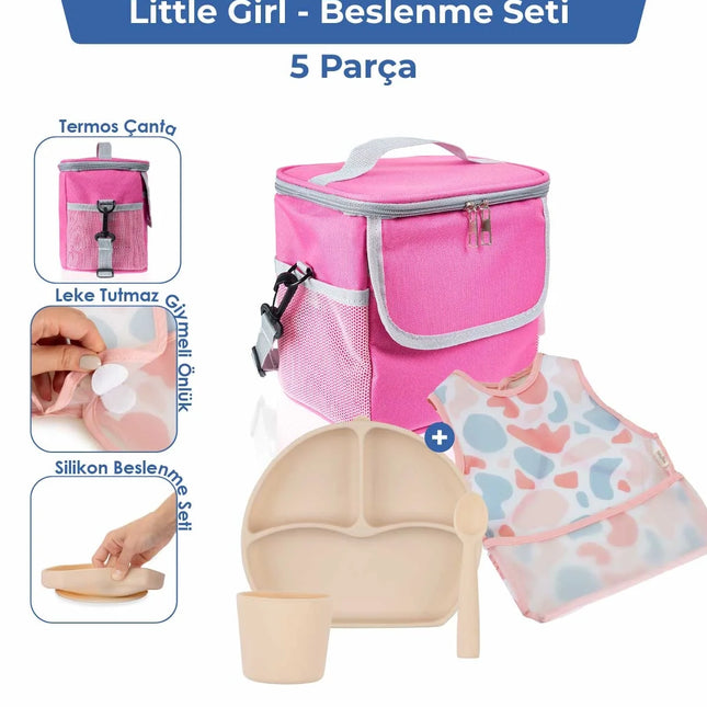 Babyjem Bebek Hediye Beslenme Seti Little Girl 5 Parça