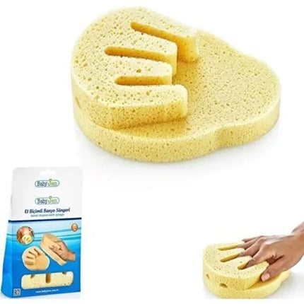 Babyjem Yumuşak Soft El Biçimli Bebek Yıkama Banyo Süngeri