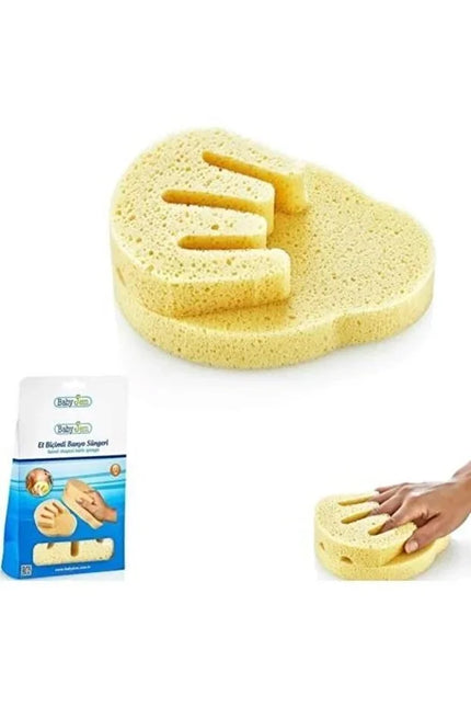 Babyjem Yumuşak Soft El Biçimli Bebek Yıkama Banyo Süngeri