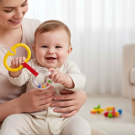 Babyjem Pusete Asılabilir Oval Sesli Çıngırak Sarı