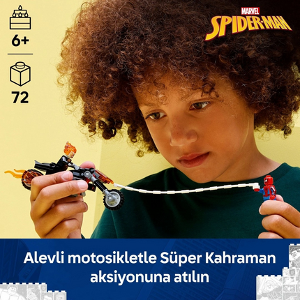 LEGO Marvel Örümcek Adam vs. Ghost Rider Motosikleti 76335