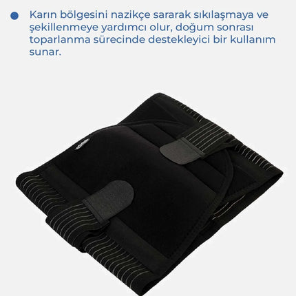 Babyjem Doğum Sonrası Balenli Korse Siyah L-XL