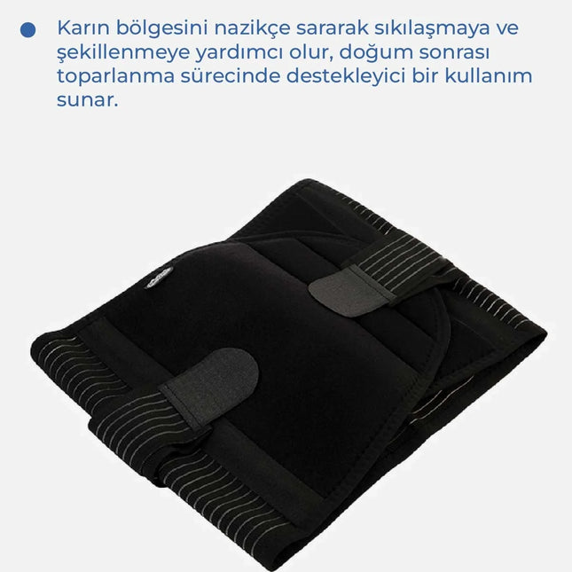 Babyjem Doğum Sonrası Balenli Korse Siyah L-XL