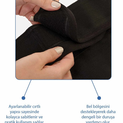 Babyjem Doğum Sonrası Balenli Korse Siyah L-XL