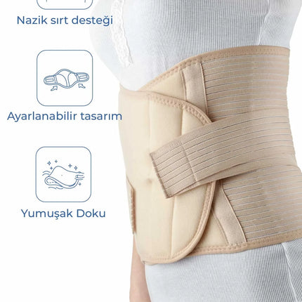 Babyjem Doğum Sonrası Balenli Korse Ten L-XL