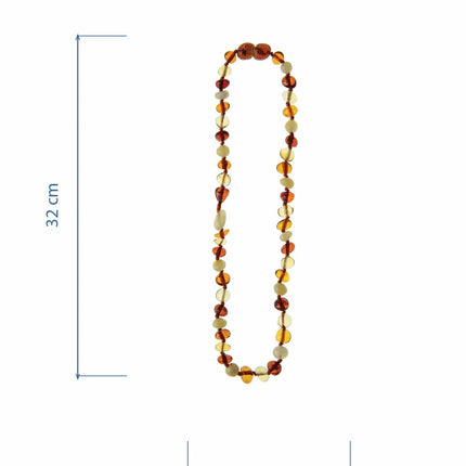 Babyjem Orjinal Sertifikalı Kehribar Bebek Kolyesi Multicolor