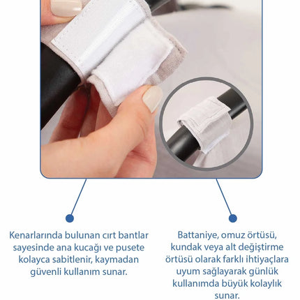 Babyjem Çok Amaçlı Müslin Ana Kucağı Örtüsü Gri