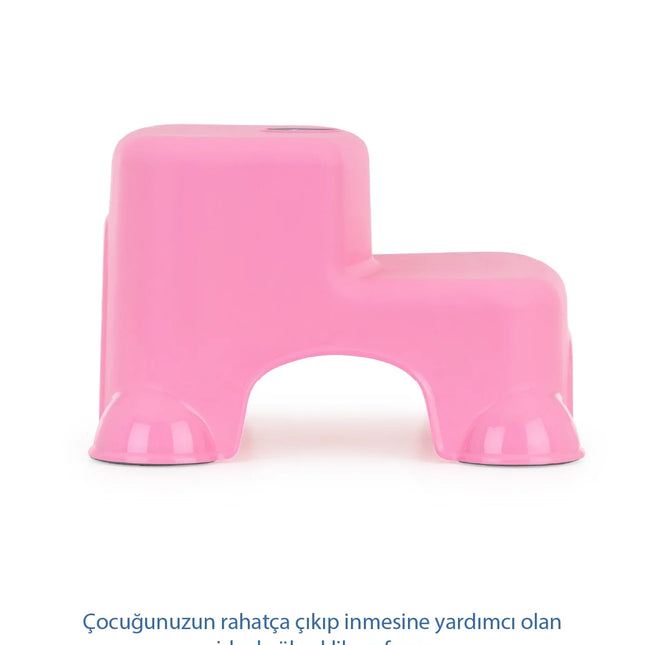 Babyjem Kaydırmaz Bebek Katlı Basamağı Pembe