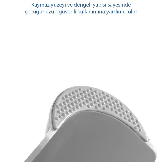 Babyjem Kaydırmaz Bebek Katlı Basamağı Gri