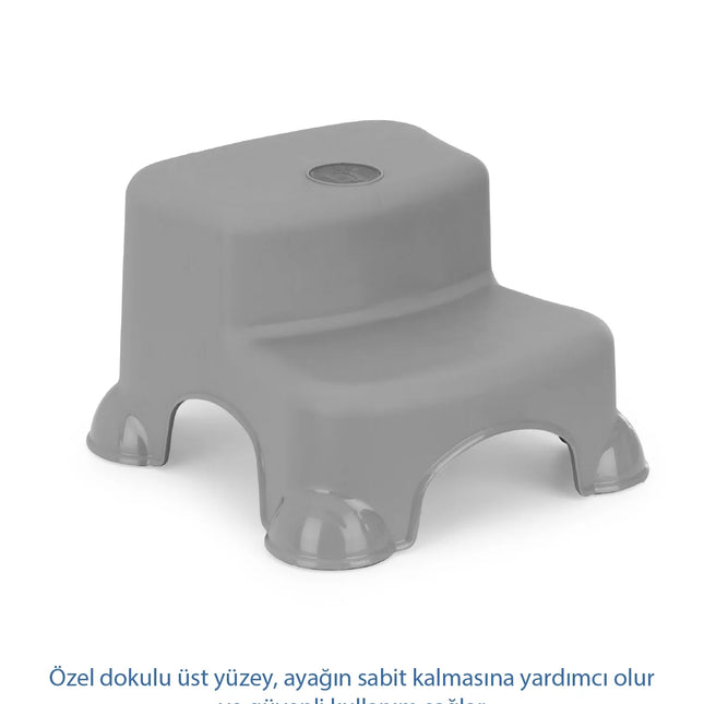 Babyjem Kaydırmaz Bebek Katlı Basamağı Gri