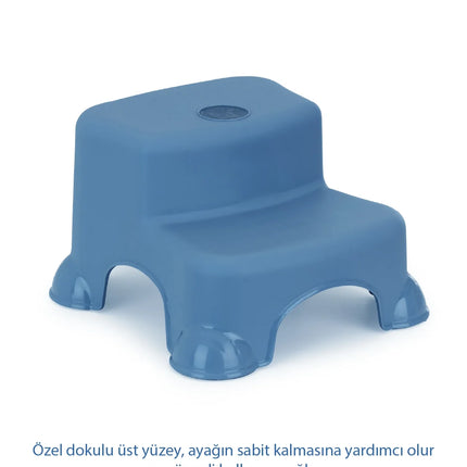 Babyjem Kaydırmaz Bebek Katlı Basamağı İndigo Mavi