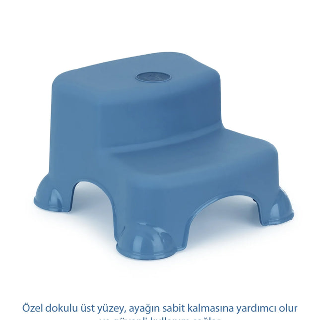 Babyjem Kaydırmaz Bebek Katlı Basamağı İndigo Mavi