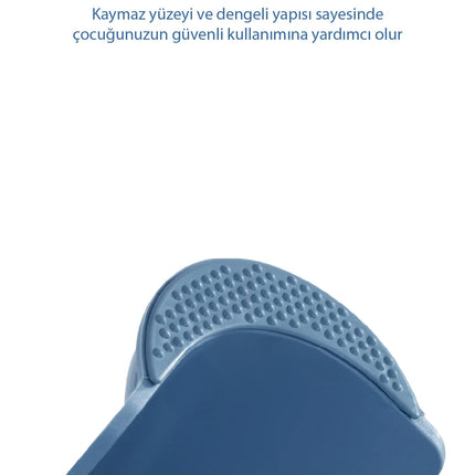 Babyjem Kaydırmaz Bebek Katlı Basamağı İndigo Mavi