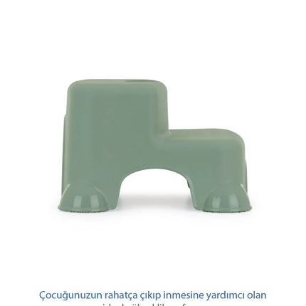 Babyjem Kaydırmaz Bebek Katlı Basamağı Soft Yeşil