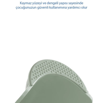 Babyjem Kaydırmaz Bebek Katlı Basamağı Soft Yeşil