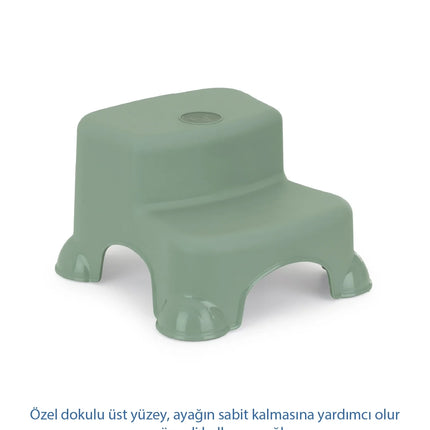 Babyjem Kaydırmaz Bebek Katlı Basamağı Soft Yeşil