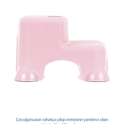 Babyjem Kaydırmaz Bebek Katlı Basamağı Soft Pembe