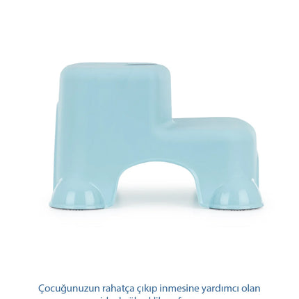 Babyjem Kaydırmaz Bebek Katlı Basamağı Soft Mavi