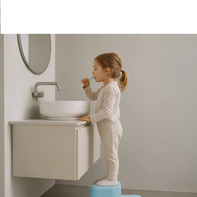 Babyjem Kaydırmaz Bebek Katlı Basamağı Soft Mavi