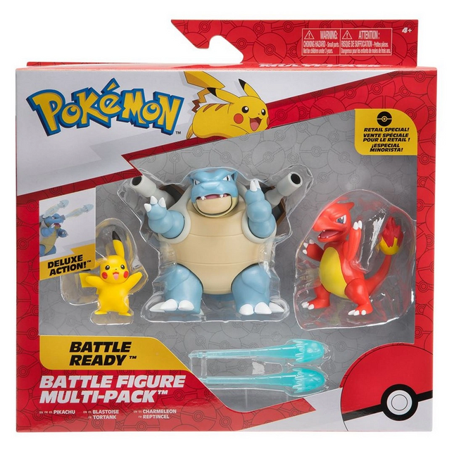Pokemon Battle Aksiyon Figür ve Figür 3'lü Set