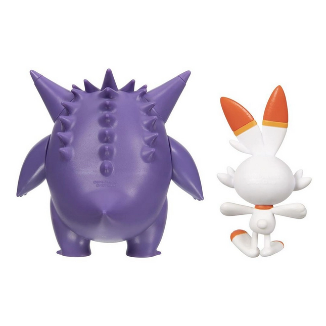 Pokemon Battle 2'li Figür Gengar & Scorbunny