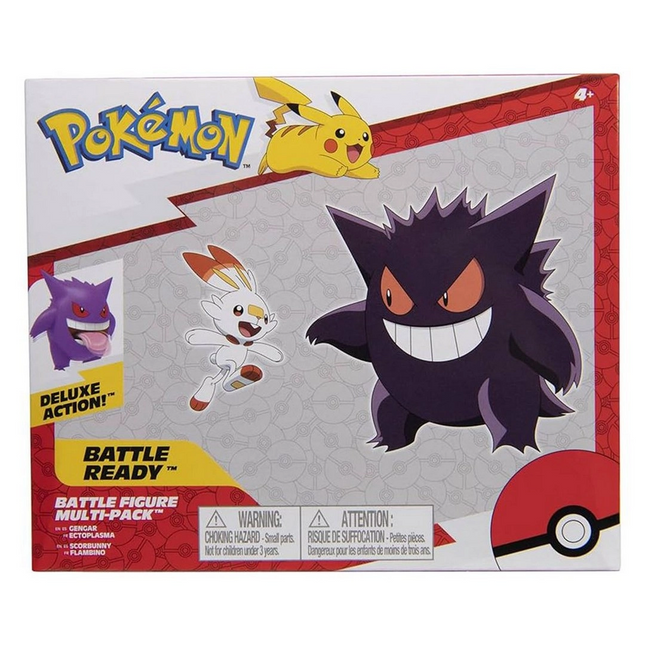 Pokemon Battle 2'li Figür Gengar & Scorbunny