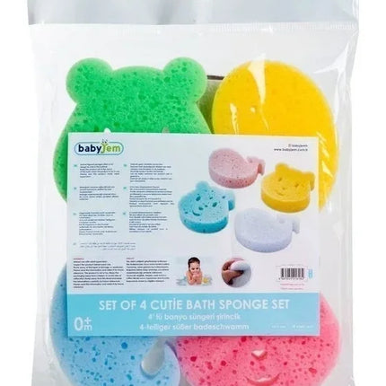 Babyjem Yumuşak Bebek Banyo Yıkama Süngeri 4 Adet