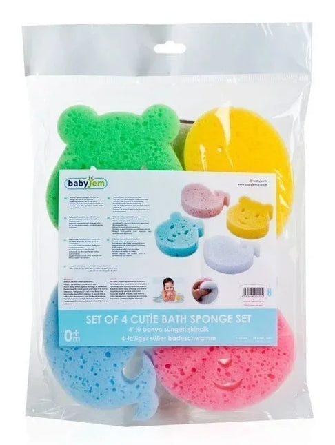 Babyjem Yumuşak Bebek Banyo Yıkama Süngeri 4 Adet