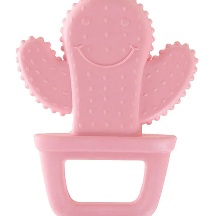 Babyjem Yumuşak Kaktüs Dişlik Diş Kaşıyıcı Kaktüs Pembe