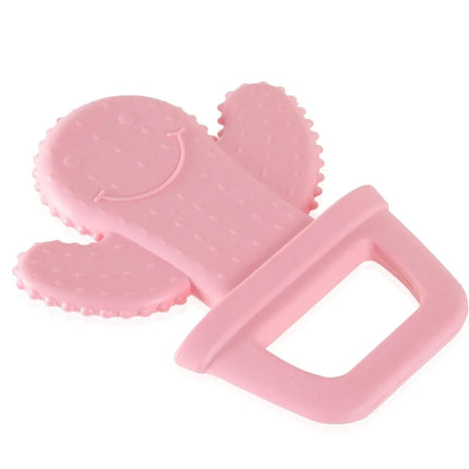 Babyjem Yumuşak Kaktüs Dişlik Diş Kaşıyıcı Kaktüs Pembe